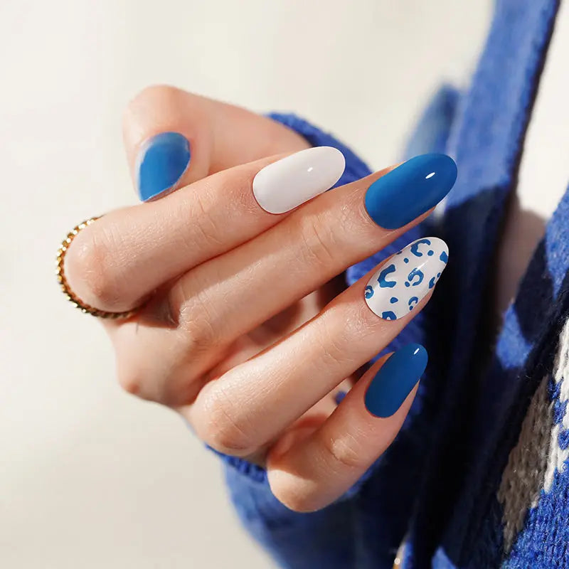 Uñas de Gel Blue Print