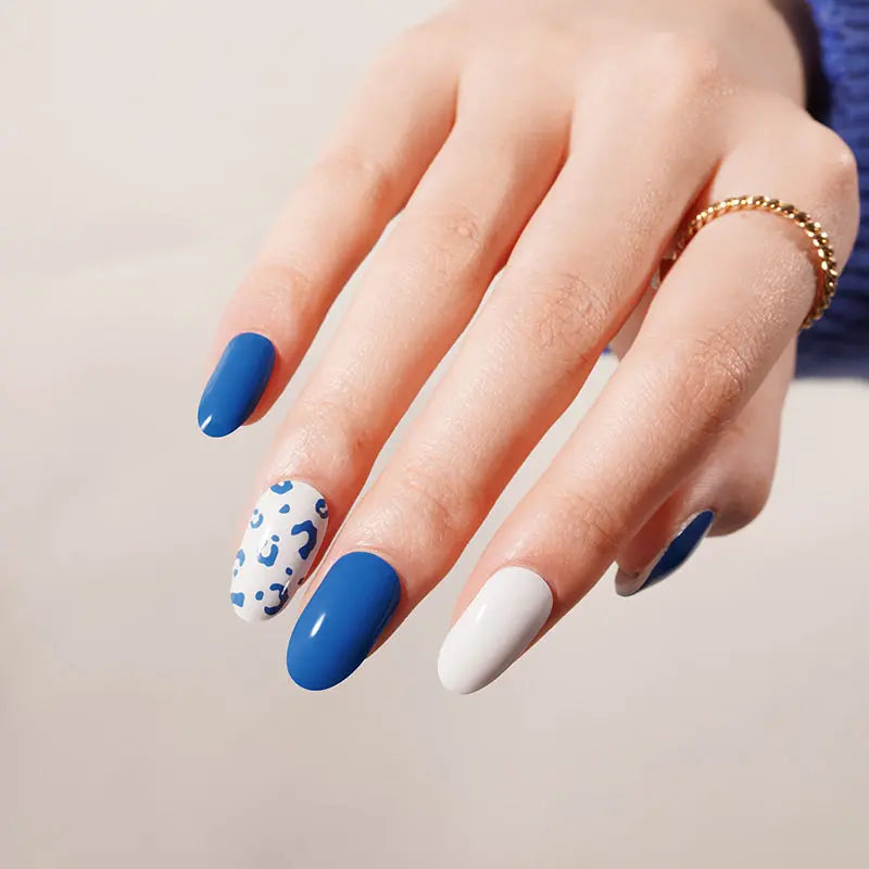 Uñas de Gel Blue Print