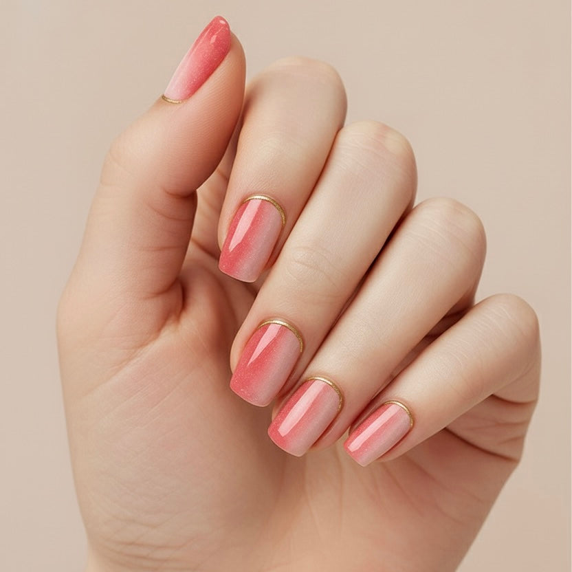 Uñas de gel Cosmopolitan