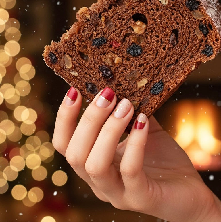 Uñas de Gel Santa Klaus