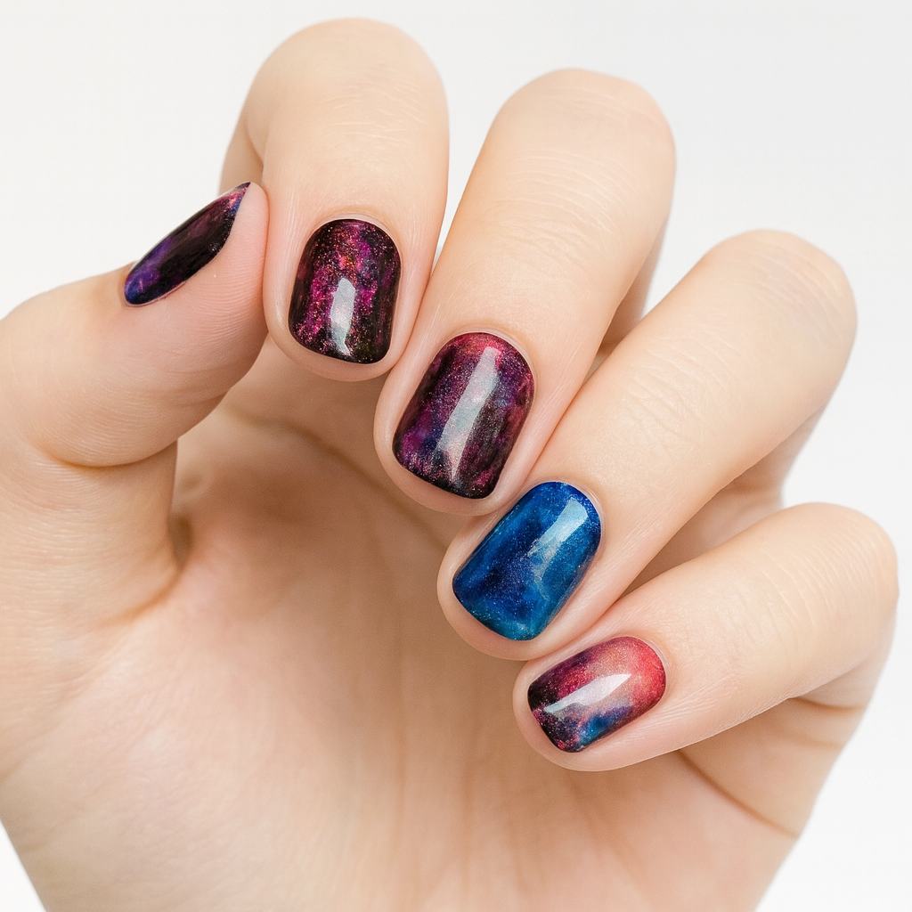 Uñas de Gel Galaxy