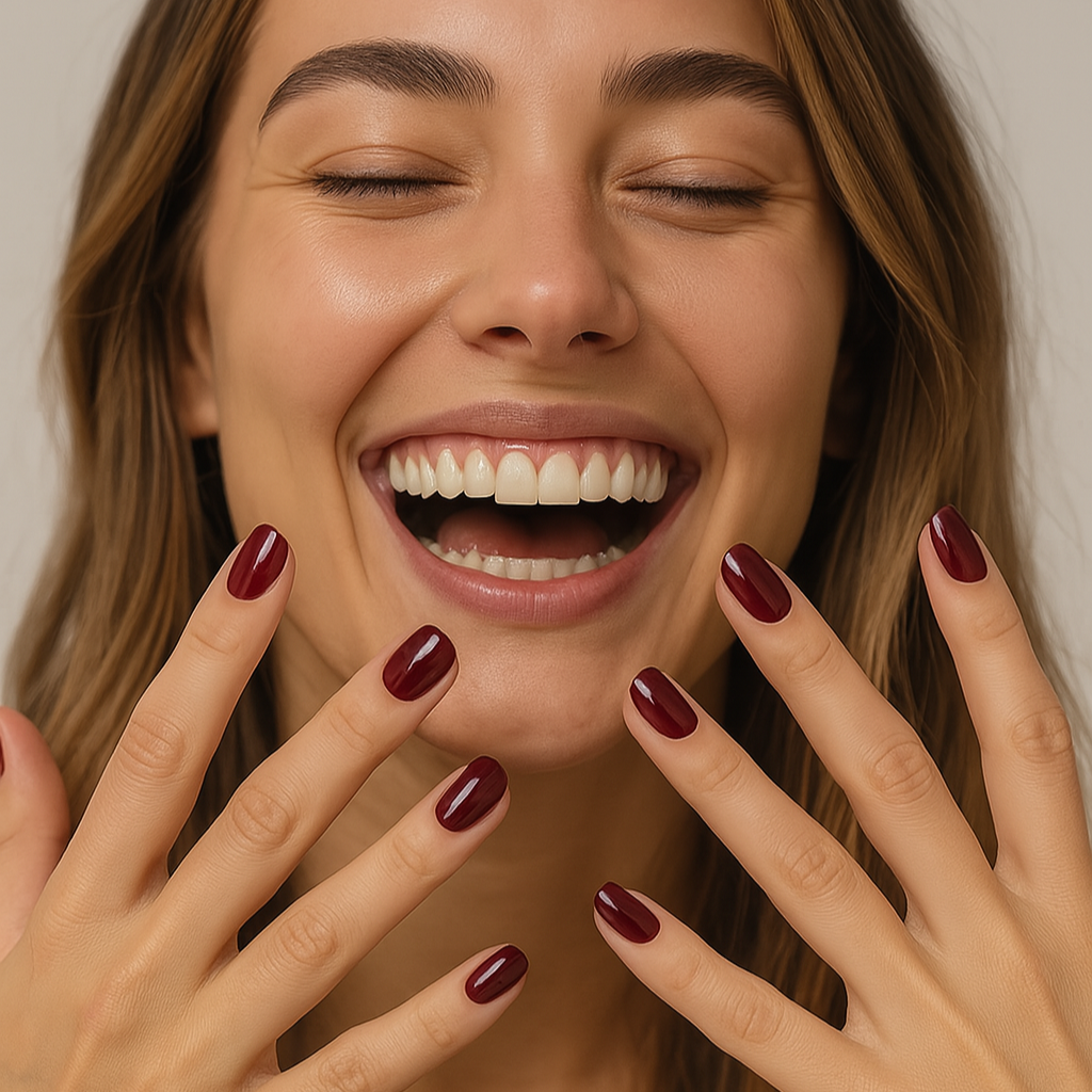 Uñas de gel Terracota