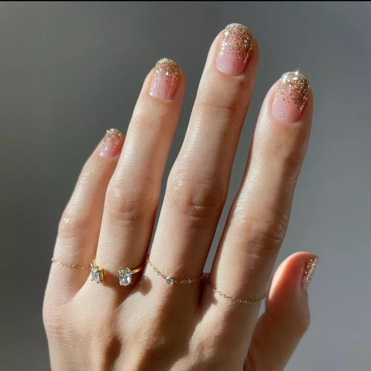 Uñas de Gel Gold Glaze