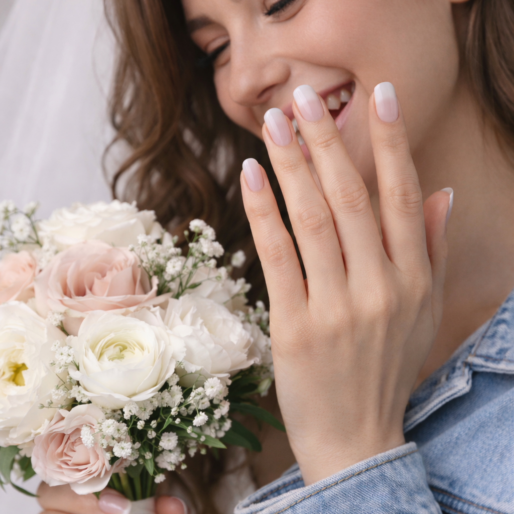 Uñas de Gel Holiday French