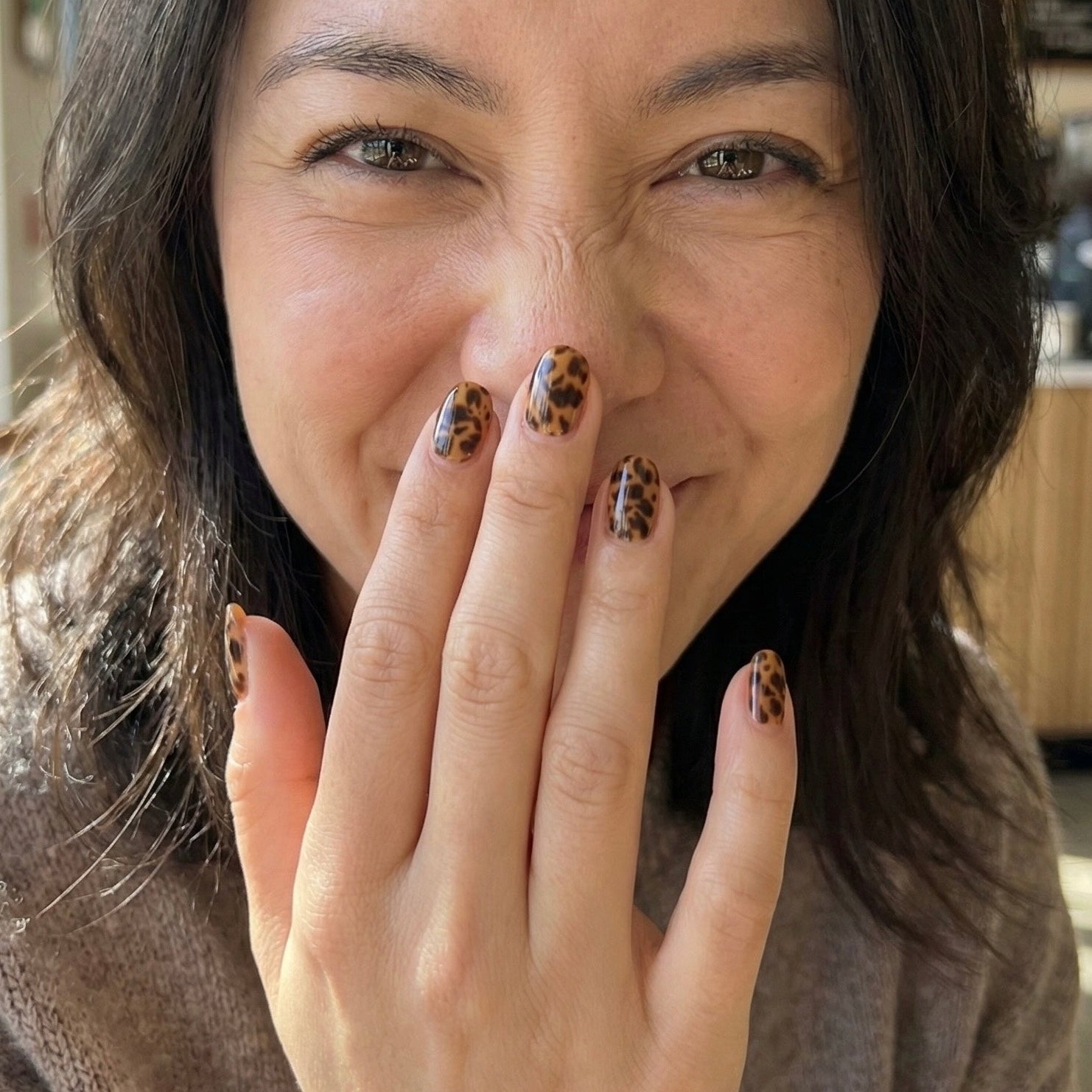 Uñas de Gel Non-UV Tiger