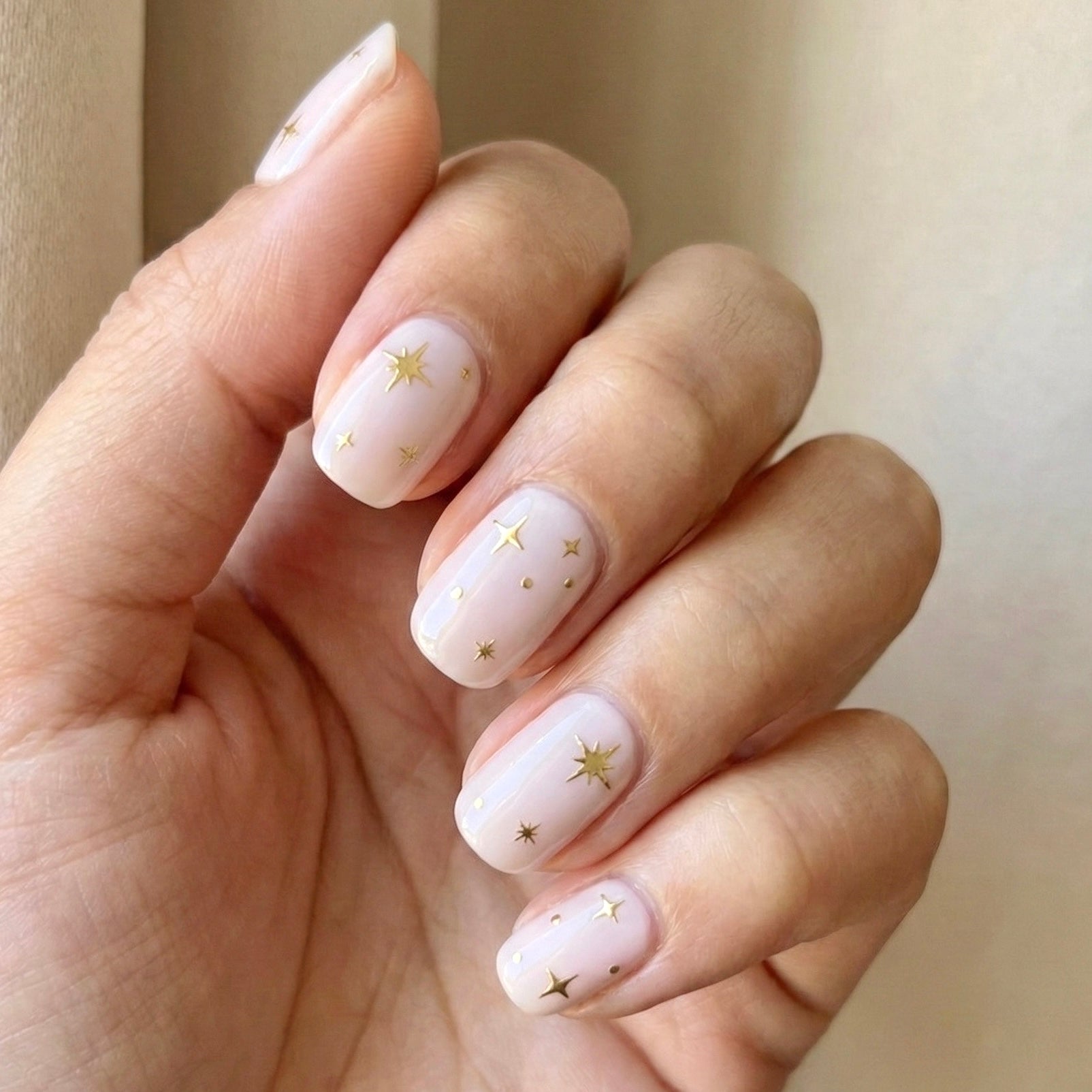 Uñas de Gel Non-UV Sparkle White