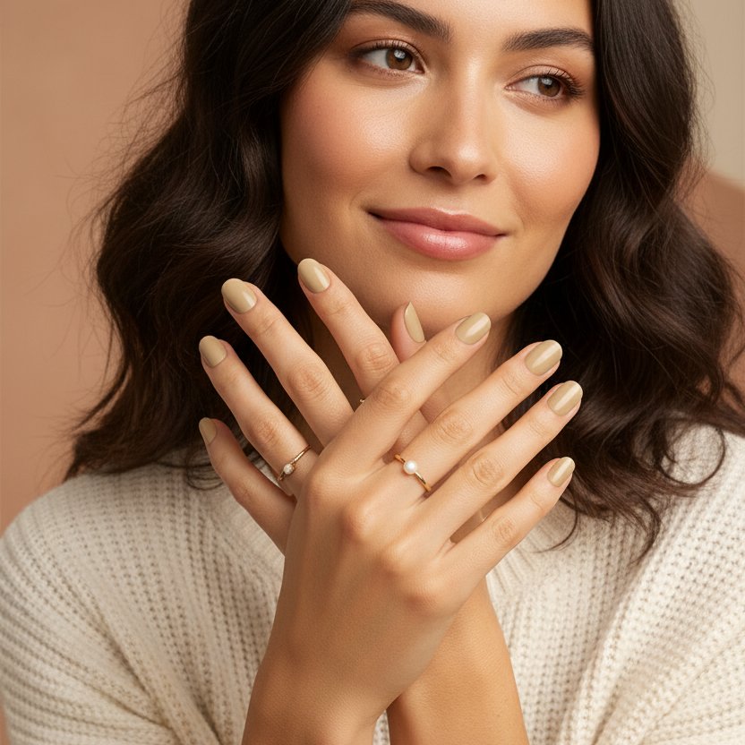 Uñas de Gel Matcha Latte