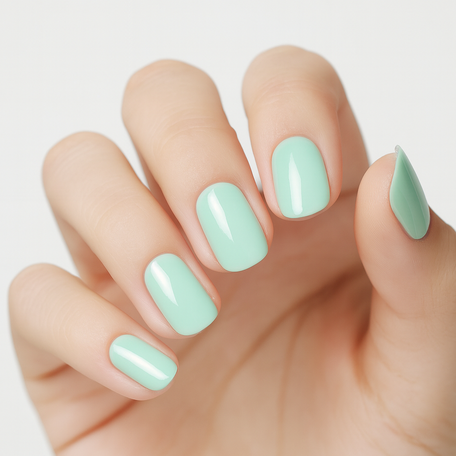 Uñas de gel Mint