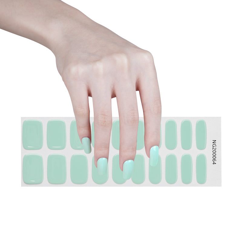 Uñas de gel Mint