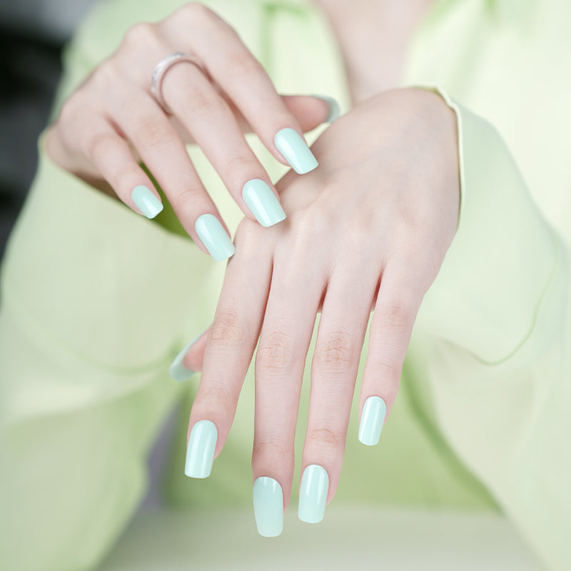 Uñas de gel Mint