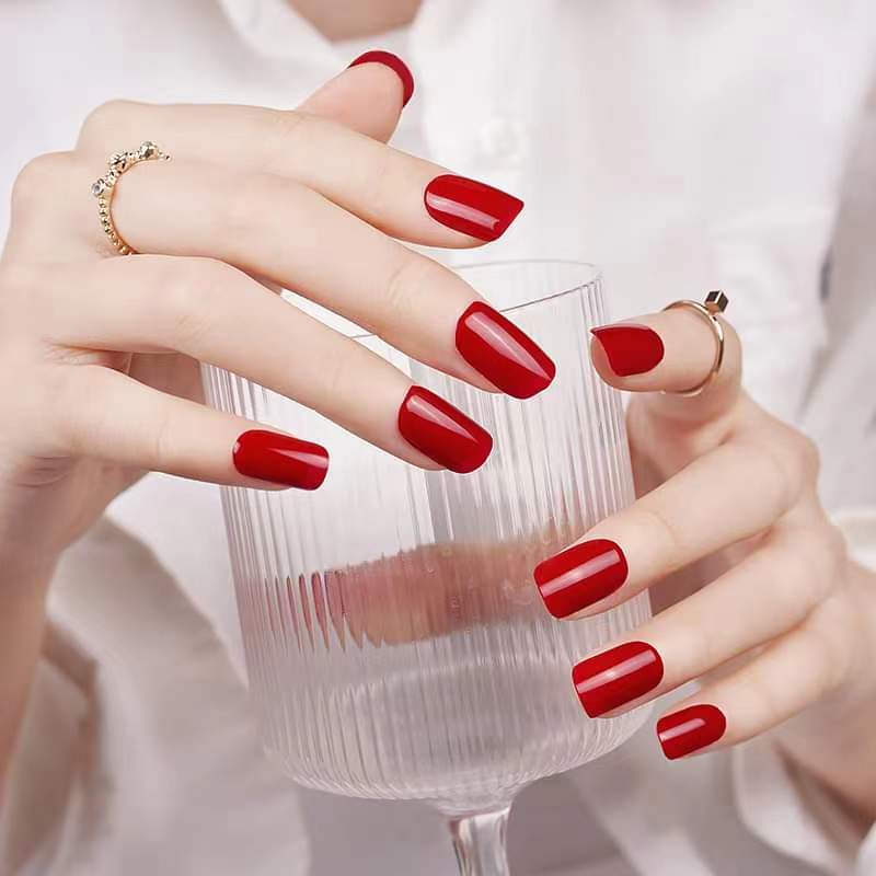 Uñas de Gel Red Cherry