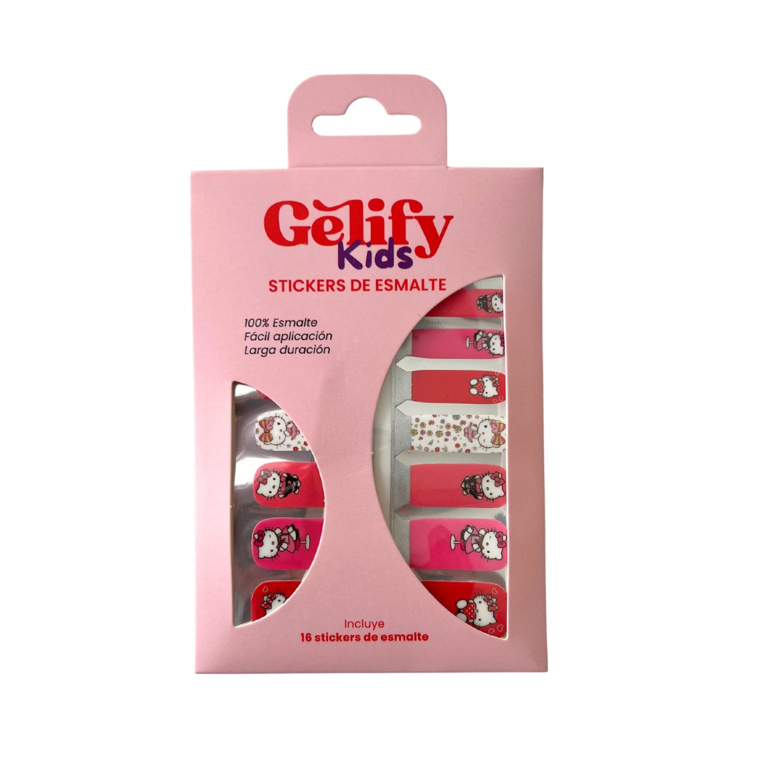 Sticker de esmalte para uñas niña Gelify Kids Kitty