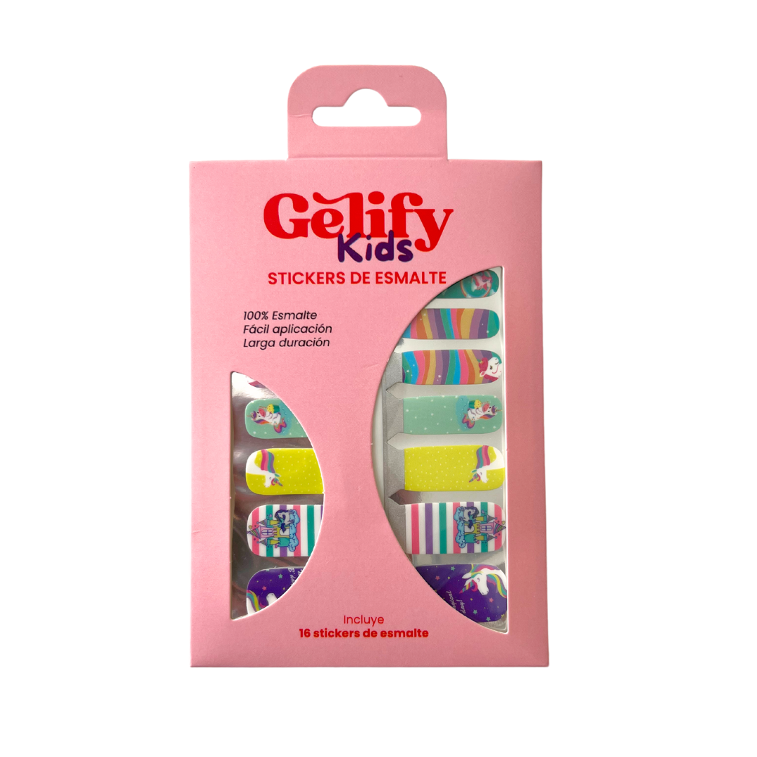 Sticker de esmalte para uñas niña Gelify Kids Unicornios