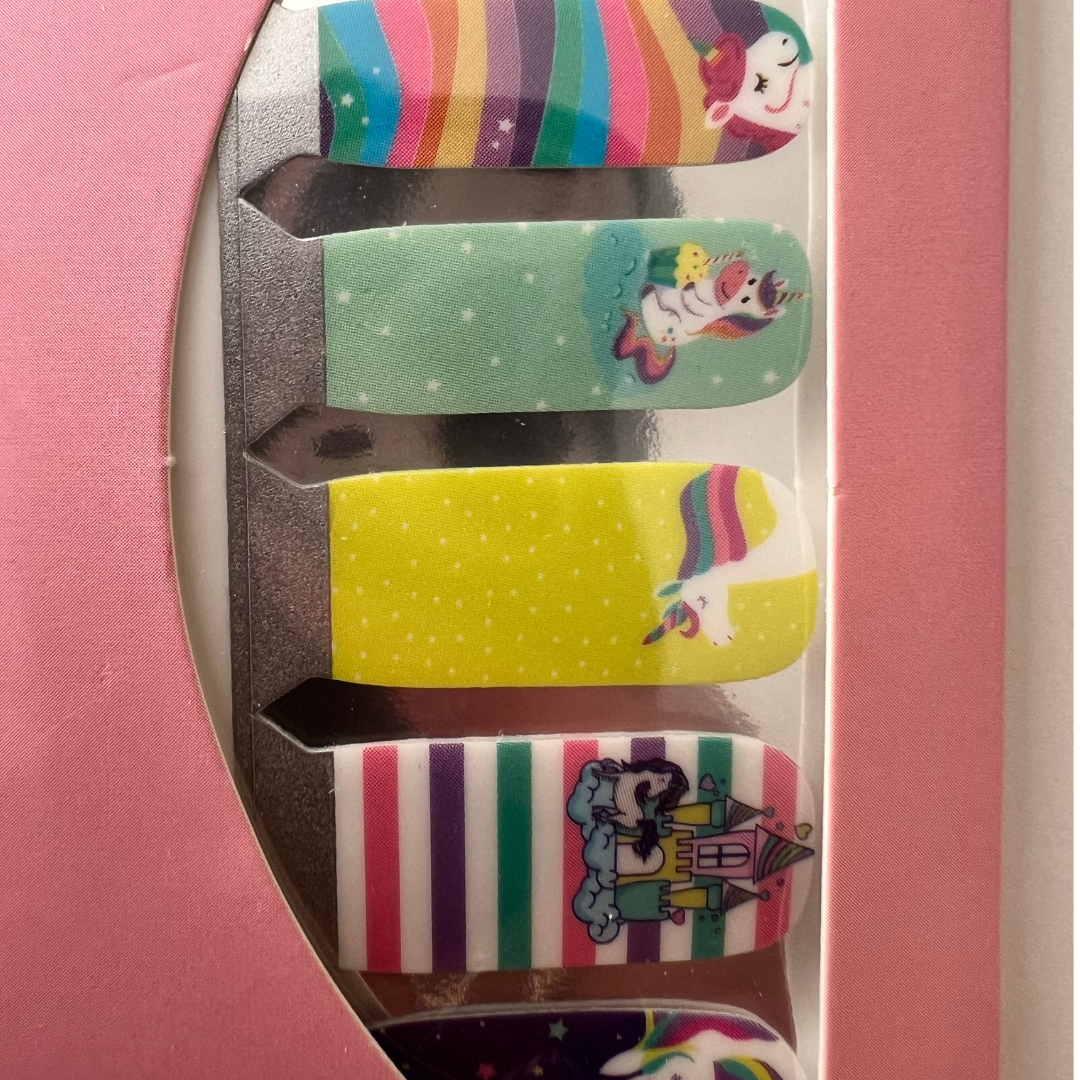 Sticker de esmalte para uñas niña Gelify Kids Unicornios