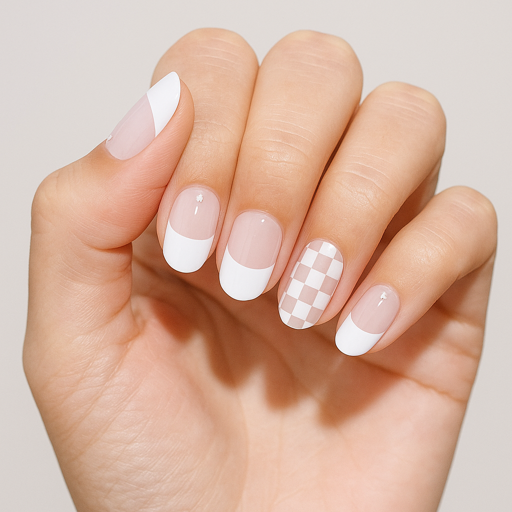 Uñas de gel French Race