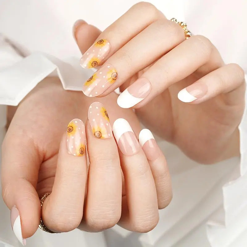 Uñas de Gel Sunflower French