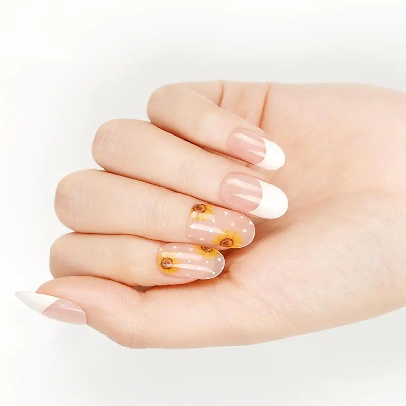 Uñas de Gel Sunflower French