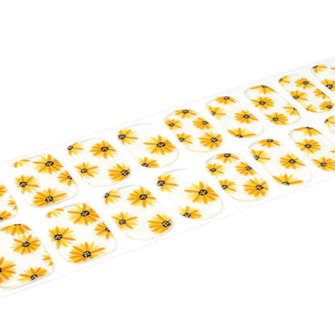 Uñas de Gel Girasoles