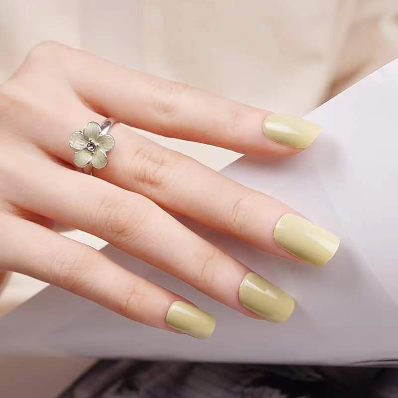 Uñas de Gel Matcha Latte